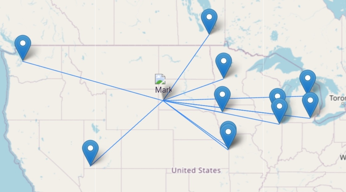 Mt Rushmore QSO Map